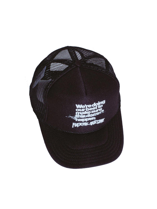 【Fucking Awesome- ファッキングオーサム】Possession Trucker Hat / BLACK（キャップ/ブラック)