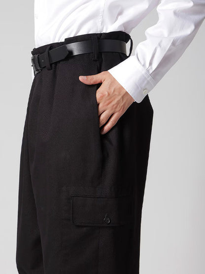 【Y's for men - ワイズフォーメン】10S KATSURAGI PANTS WITH BOTH SIDE FLAP POCKET(パンツ/ブラック)