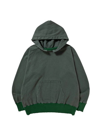 【NEXUS Ⅶ -ネクサスセブン】DAMAGED 2TONE AFTER HOODY / FADE OLIVE(フーディー/オリーブ)