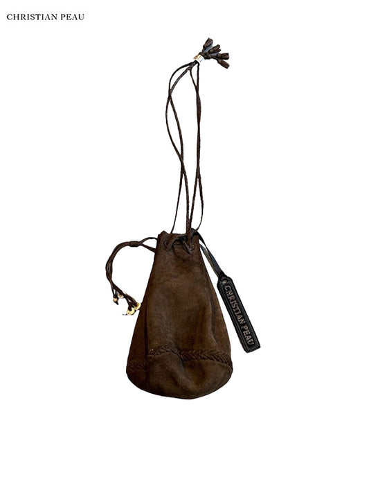 【Christian Peau - クリスチャンポー】BALL HAND BAG  "goth Leather"/ D BROWN(バッグ)