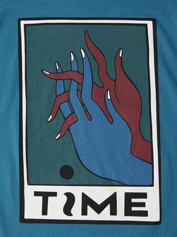 【by Parra - バイパラ】HANDS OF TIME T-SHIRT / BLUE (Tシャツ/ブルー)