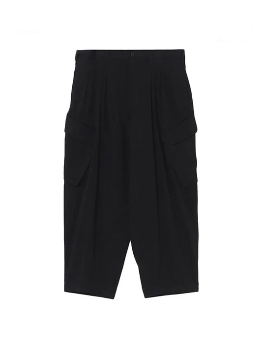 【Y's for men-ワイズフォーメン】KATSURAGI WORK PANTS WITH 12-TUCKS / BLACK(パンツ/ブラック)