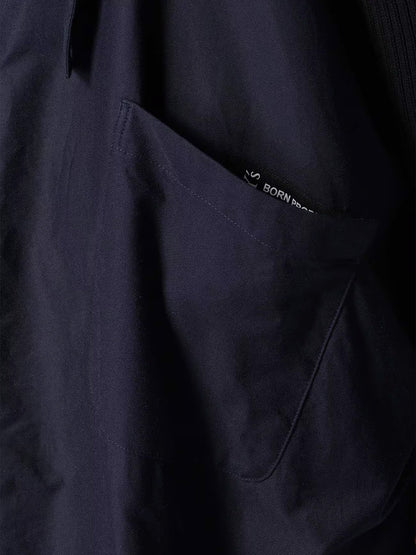 【Y's - ワイズ】Y's BORN PRODUT THIN COTTON TWILL ASYMMETERIC SHOULDER STRAP DRESS /NAVY(ドレス/ネイビー)