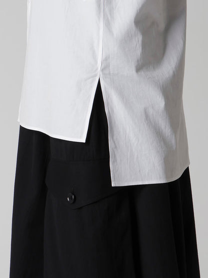 【Y's - ワイズ】100/2 BROAD SAILOR COLLAR BLOUSE /WHITE(シャツ/ホワイト)