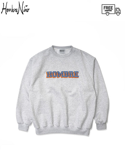 【Hombre Nino - オンブレニーニョ】CREW NECK 3D LOGO(スウェット/グレー)