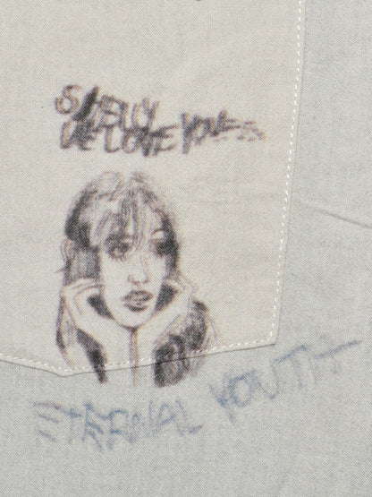 【PALY HOLLYWOOD - パリーハリウッド】PALY LONG SLEEVE SHIRT / GREY (シャツ/グレー)