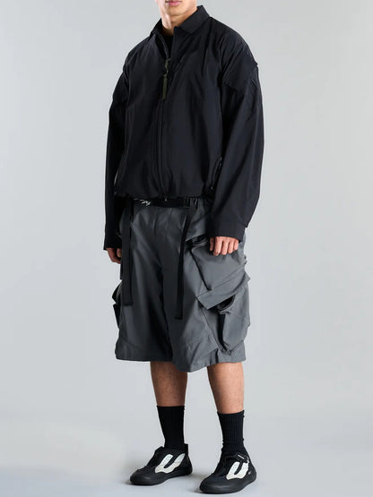 【ACRONYM - アクロニウム】SP56A-M / Nylon Stretch Double Cargo Short Pant Gen. 1 / Grey(ショーツ/グレー)