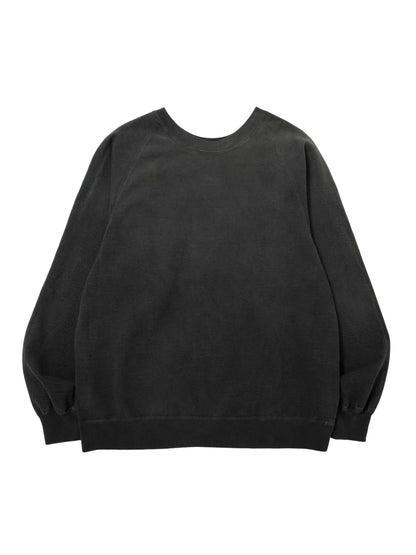 【NEXUS Ⅶ -ネクサスセブン】“FRANKEN” FADED RAGLAN CREW SWEAT / FADE BLACK（スウェットシャツ/フェードブラック)