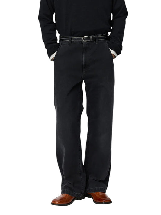 【mfpen - エムエフペン】Straight Cut Jeans  / Faded Back (デニムパンツ/フェードブラック)