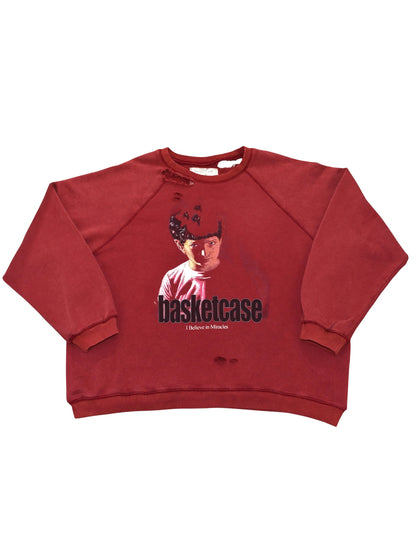 【BASKETCASE  - バスケットケース】MIRACLE CREWNECK / RED (スウェット/レッド)