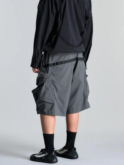 【ACRONYM - アクロニウム】SP56A-M / Nylon Stretch Double Cargo Short Pant Gen. 1 / Grey(ショーツ/グレー)