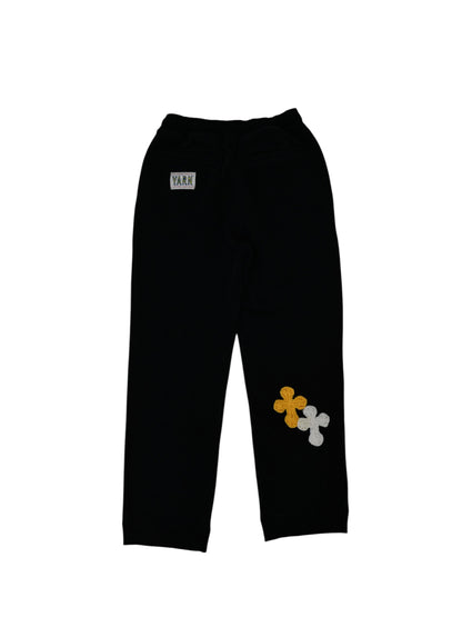 【Perfect ribs® × Y.A.R.N.】Straight Wide Pants (スウェットパンツ/ブラック)