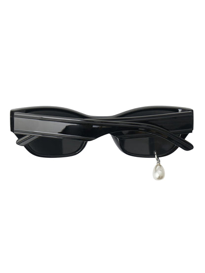 【KIMHEKIM - キムヘキム】PEARL TEAR CAT-EYE SUNGLASSES / BLACK(サングラス/ブラック)