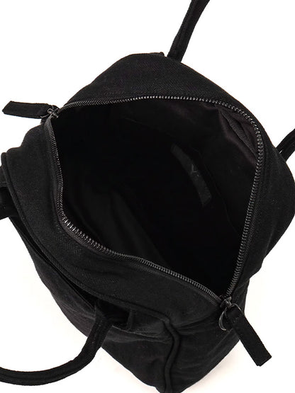 【Y's - ワイズ】C/LI GABARDINE BOSTON BAG/BLACK(バック/ブラック)