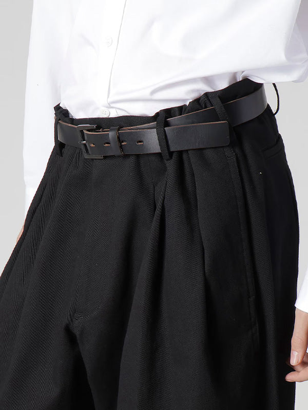 【Y's for men - ワイズフォーメン】KATSURAGI 12-TUCKS PANTS(パンツ/ブラック)