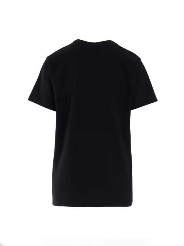【Y's - ワイズ】JERSEY BLANKET EMBROIDERY Y's STITCH T / BLACK (Tシャツ/ブラック)