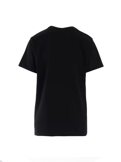 【Y's - ワイズ】JERSEY BLANKET EMBROIDERY Y's STITCH T / BLACK (Tシャツ/ブラック)