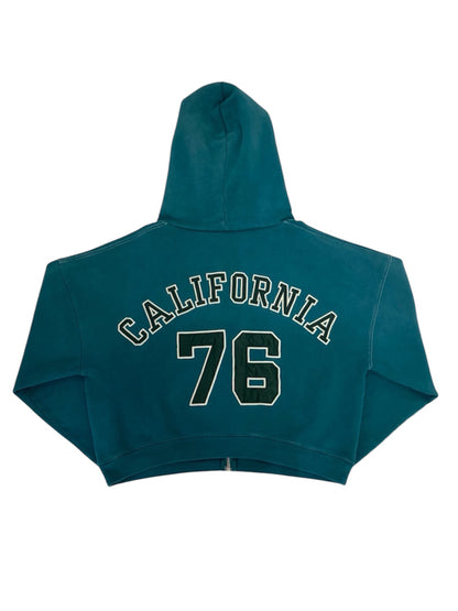 【ERL - イーアールエル】ERL LETTERMAN HOODIE / GREEN(フーディ/グリーン)