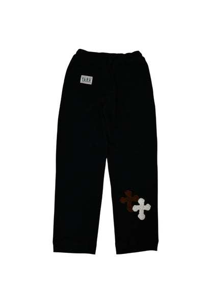 【Perfect ribs® × Y.A.R.N.】Straight Wide Pants (スウェットパンツ/ブラック)