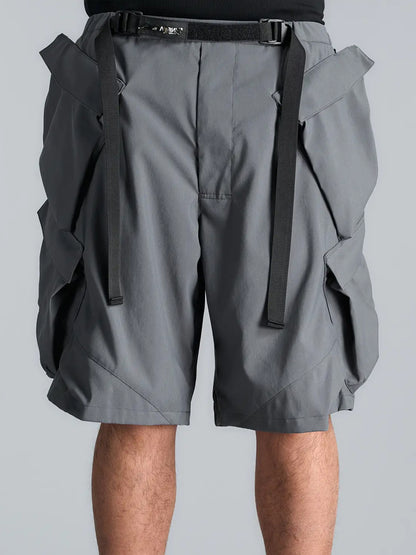 【ACRONYM - アクロニウム】SP56A-M / Nylon Stretch Double Cargo Short Pant Gen. 1 / Grey(ショーツ/グレー)