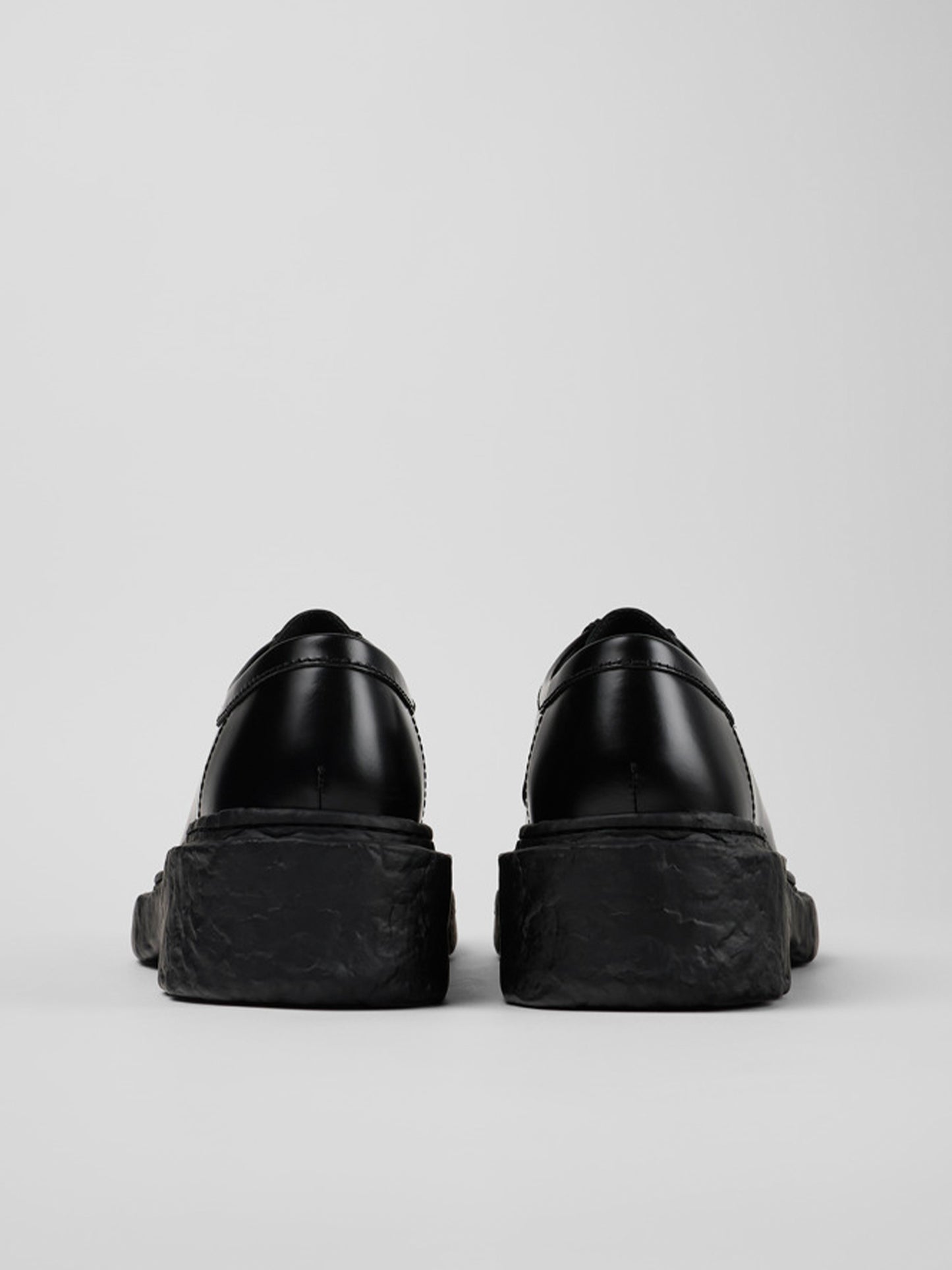 【CAMPER LAB  - カンペールラボ】VAMONOS BLACK LEATHER LACE-UP SHOES / BLACK LEATHER (ダービーシューズ/ブラック)