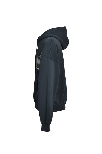【BREATH - ブレス】 SOUTHSIDE CROSS LOGO HOODIE / BLACK（フーディー/ブラック)