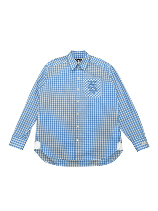 【TSTS -ティーエスティーエス】TSTS GINGHAM SHIRT / BLUE CHECK (Tシャツ/ブルーチェック)