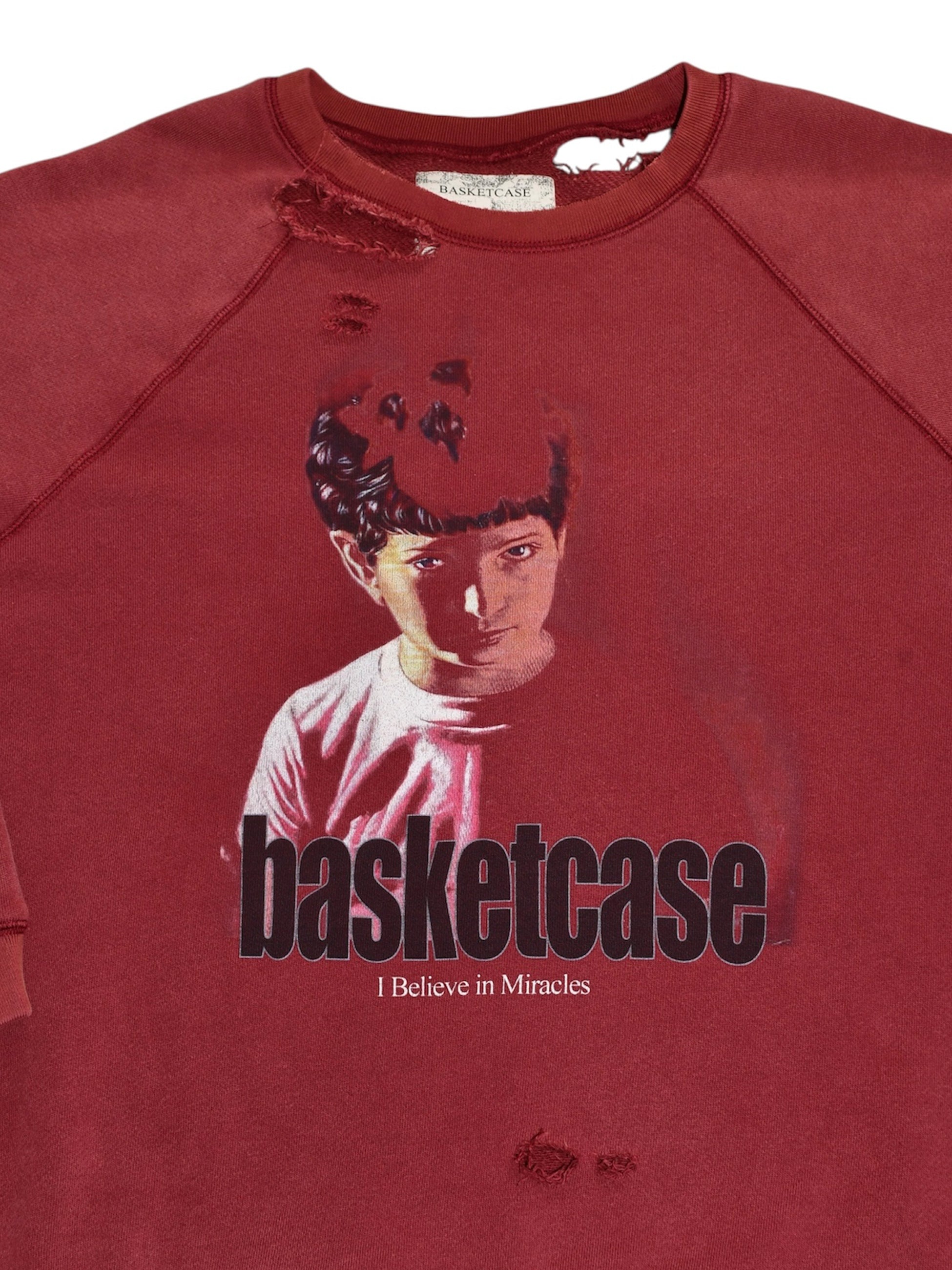 BASKETCASE - バスケットケース】MIRACLE CREWNECK / RED (スウェット