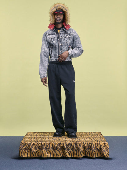 【Martine Rose  - マーティンローズ】WIDE LEG TRACKPANT / BLACK (スウェットパンツ/ブラック)