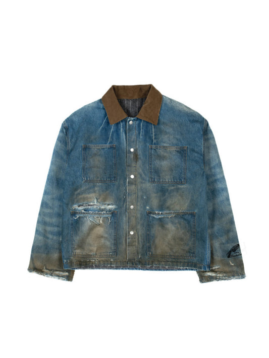 【BASKETCASE  - バスケットケース】HAYSTACK,DENIM JACKET / BLUE (ジャケット/ブルー)