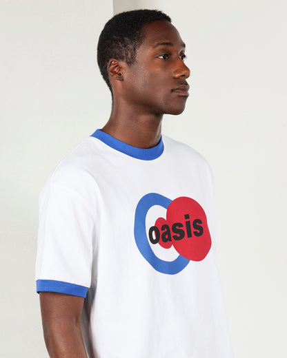 【PLEASURES - プレジャーズ】1996 RINGER SHIRT / WHITE (Tシャツ/ホワイト)