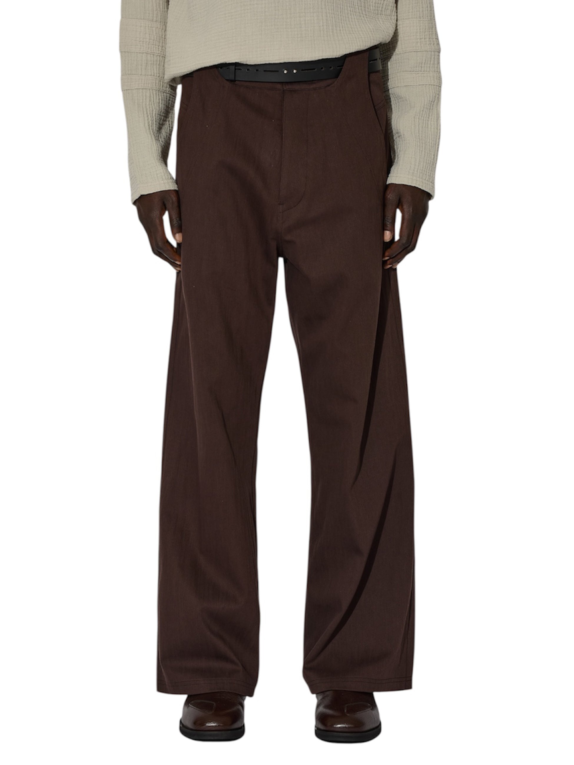 _J. L - A. L_ - ジェイラル】Thonet Trousers / BROWN (パンツ