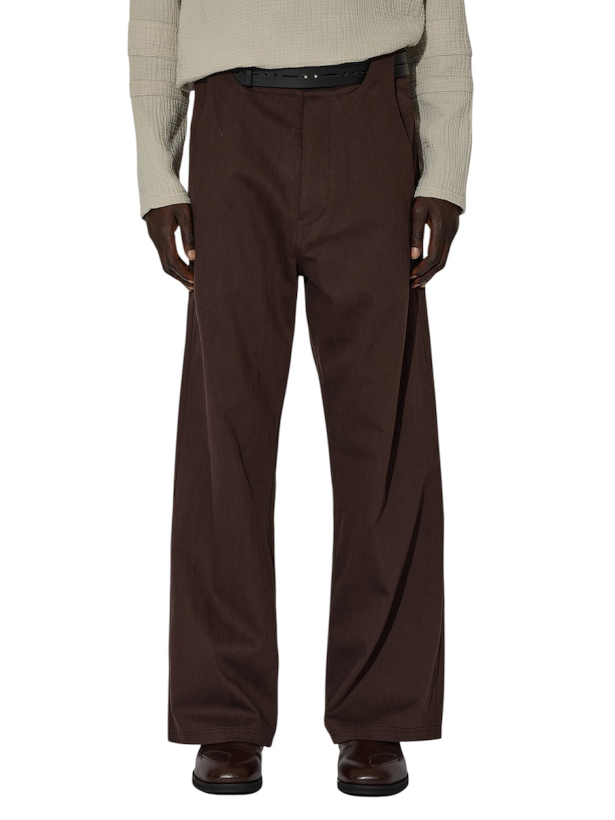 _J. L - A. L_ - ジェイラル】Thonet Trousers / BROWN (パンツ 