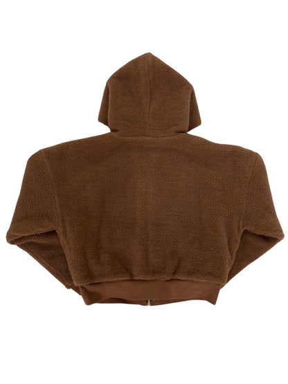 【ERL - イーアールエル】TERRY FLEECE ZIPPED HOODIE / BROWN (フーディー/ブラウン)