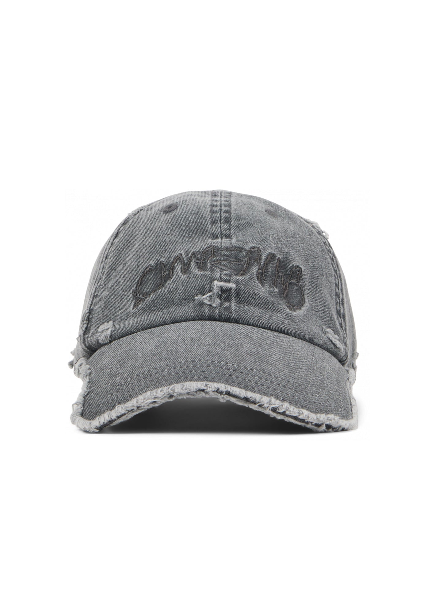 【CAMPER LAB  - カンペールラボ】DISTORTED WASHED CAPS / FADED BLACK DISTORTED  (キャップ/ウォッシュドブラック)