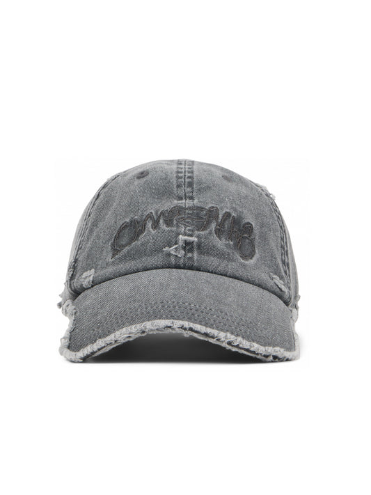 【CAMPER LAB  - カンペールラボ】DISTORTED WASHED CAPS / FADED BLACK DISTORTED  (キャップ/ウォッシュドブラック)