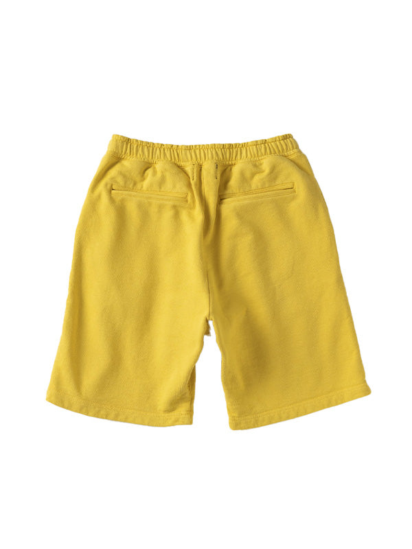 【Perfect ribs®×ALM】(adios & RELAX) Sweat Short Pants / Vintage Yellow(ショーツ)