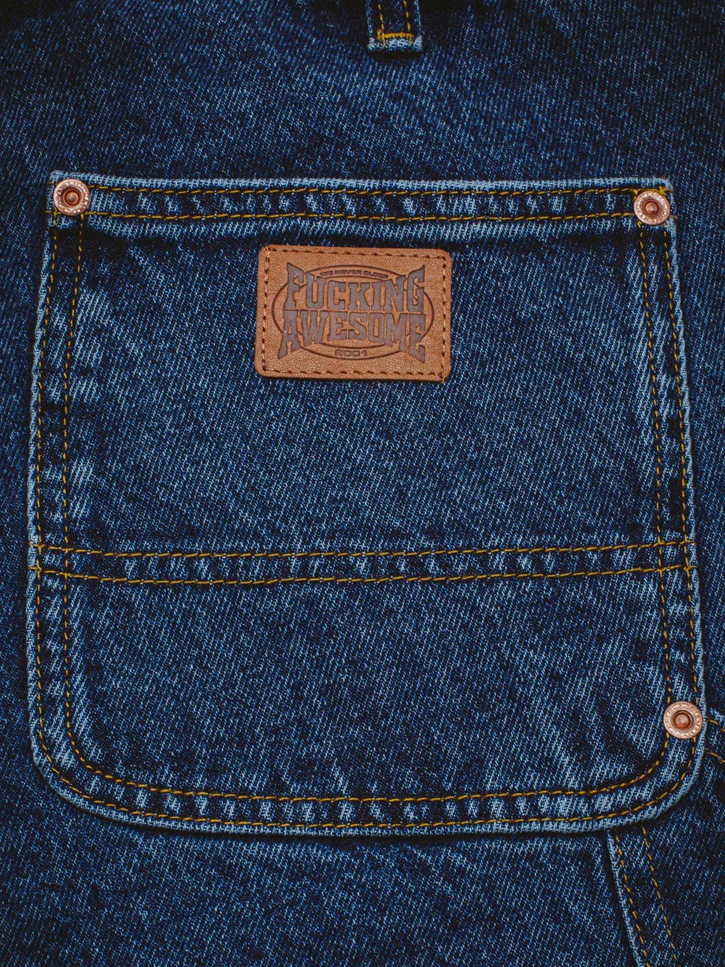 【Fucking Awesome- ファッキングオーサム】AVE Double Knee Jeans / Indigo（デニム/インディゴ)