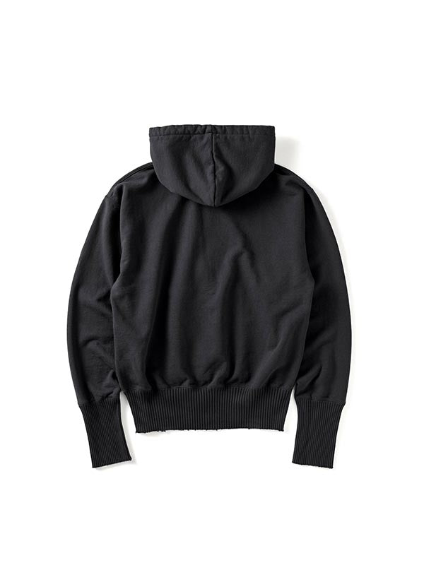 【Perfect ribs® - パーフェクトリブス】Basic Zip Hoodie / BLACK (パーカー/ブラック)