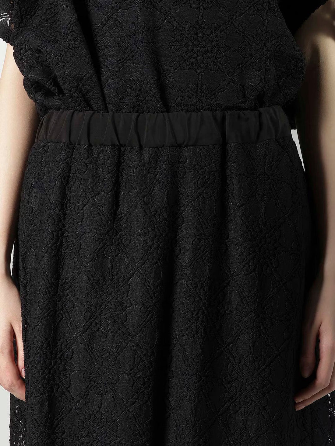 【Y's - ワイズ】LACE BALLOON SKIRT/ BLACK(スカート/ブラック)