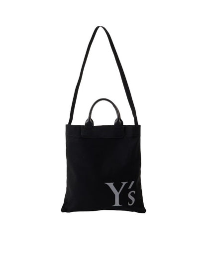 【Y's - ワイズ】COTTON CANVAS Y'S LOGO TOTE BAG / BLACK (バッグ/ブラック)