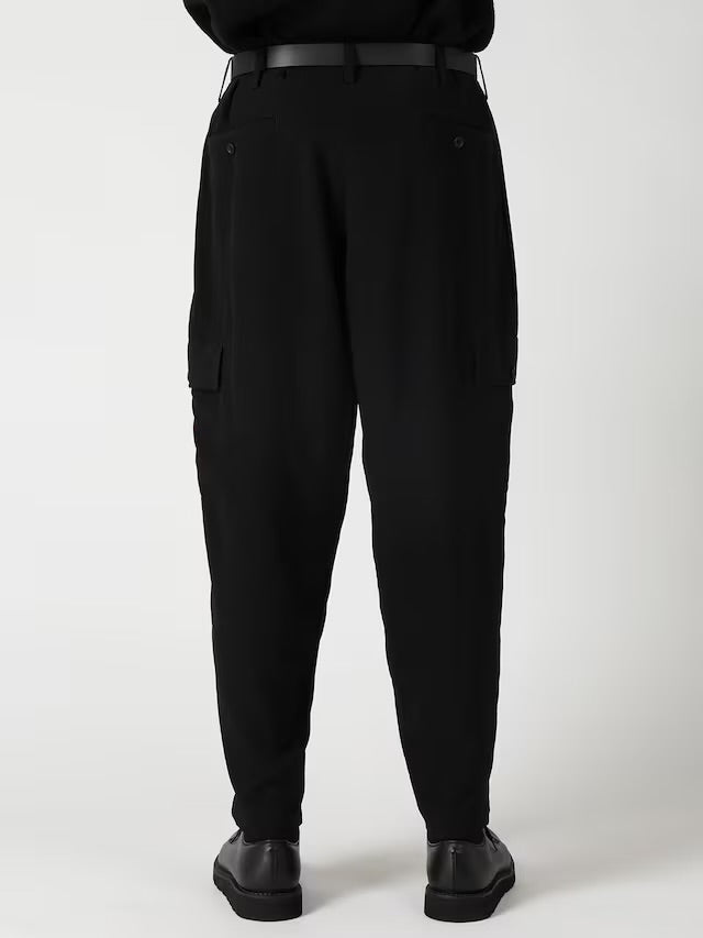 【Y's for men-ワイズフォーメン】TA TUXEDO SIDE-TUCK FLAP PANTS / BLACK(パンツ/ブラック)