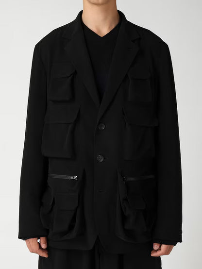 【Y's for men - ワイズフォーメン】TA TUXEDO MULTI-POCKET JACKET / BLACK (ジャケット/ブラック)