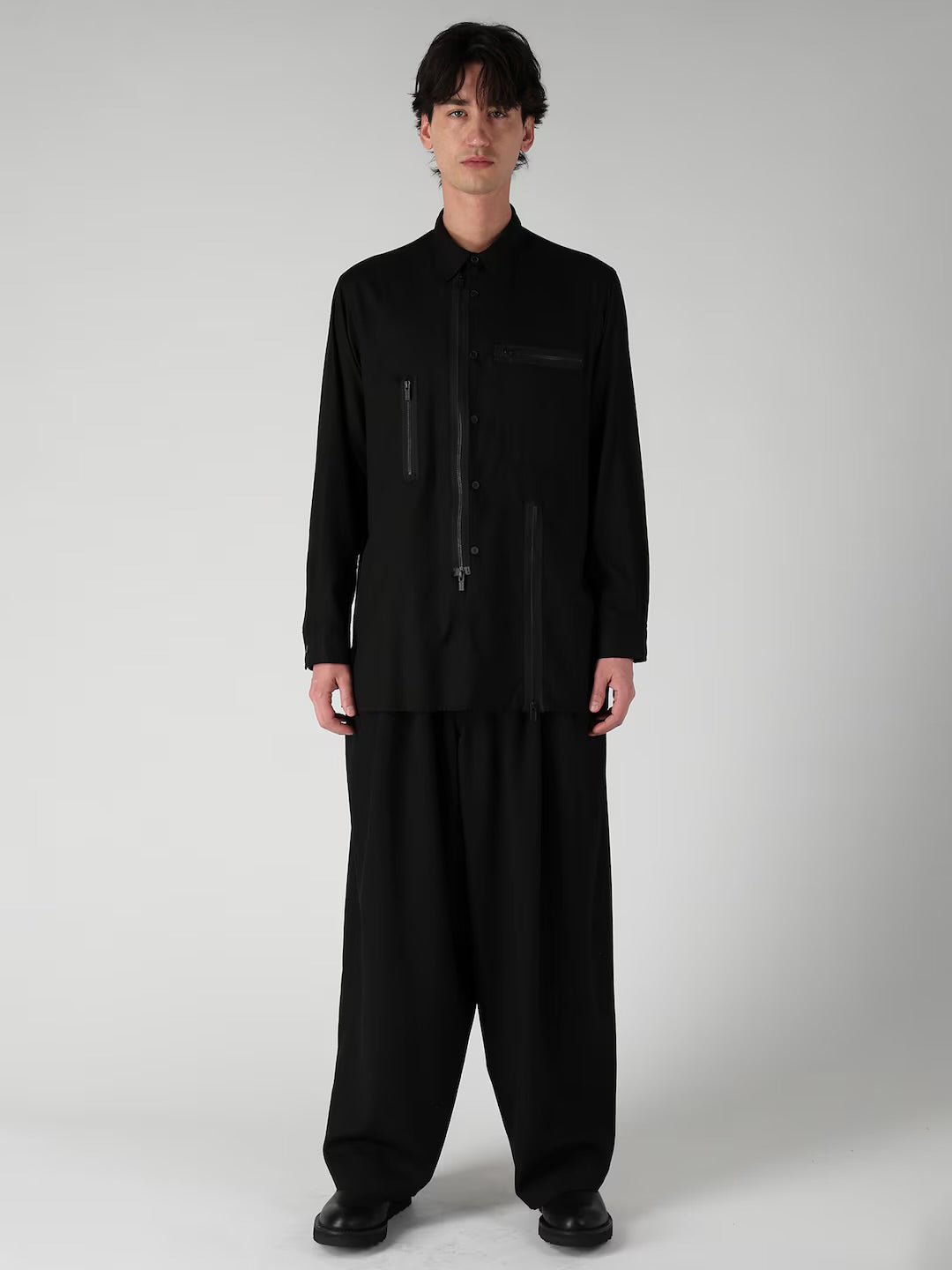 【Y's for men - ワイズフォーメン】REMAKE SHIRT TYPE 4 / BLACK (ジャケット/ブラック)