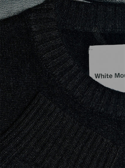 【White Mountaineering - ホワイトマウンテニアリング】RACCOON KNIT CREW NECK PULLOVER / BLACK (プルオーバー/ブラック)