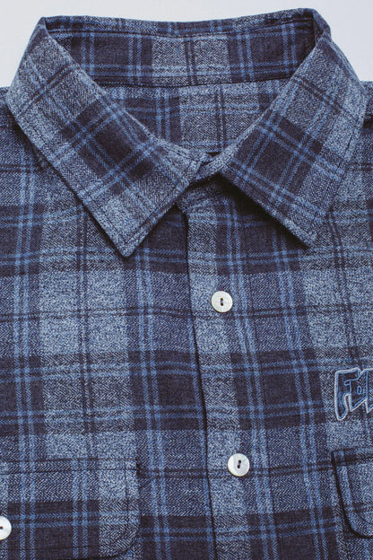 【Fucking Awesome- ファッキングオーサム】BRUCE'S FLANNEL / BLACK NAVY（シャツ/ブラックネイビー)