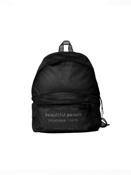 【beautiful people - ビューティフルピープル】nothing to hide back pack / BLACK（リュック/ブラック)