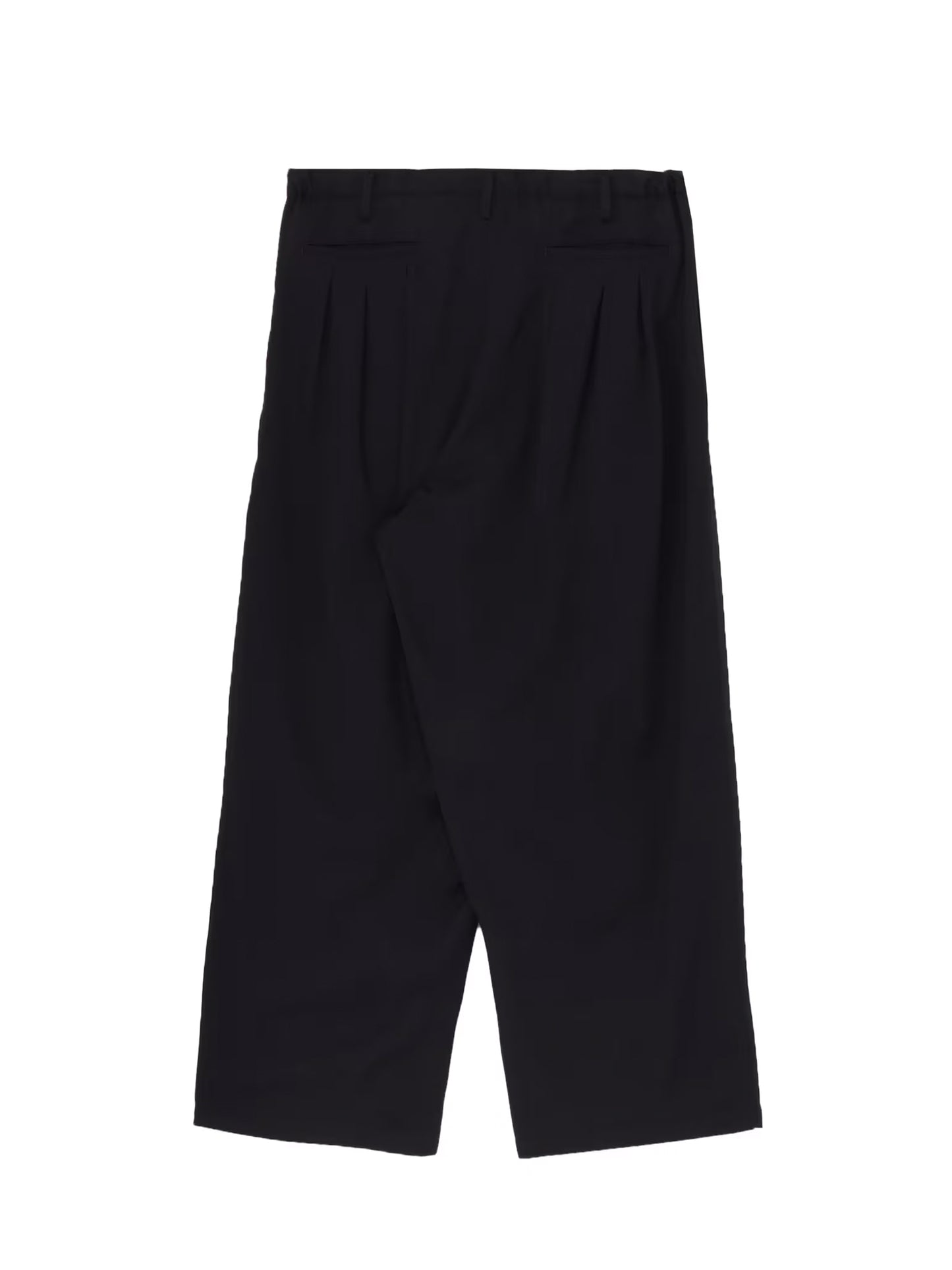 【Y's for men-ワイズフォーメン】WOOL GABARDINE 12-TUCKS PANTS(パンツ/ブラック)