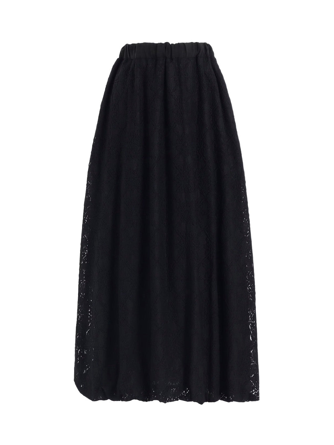 【Y's - ワイズ】LACE BALLOON SKIRT/ BLACK(スカート/ブラック)