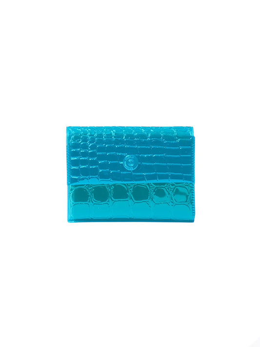 【beautiful people - ビューティフルピープル】nothing to hide vinyl mini wallet / SAXE BLUE（ウォレット/ブルー)